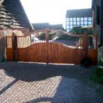 timber gates, side hinged