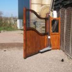 timber gates, side hinged