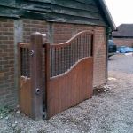 timber gates, side hinged