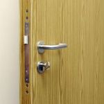 secure timber effect steel door