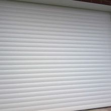 closeup of garage door