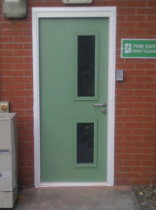 powder coated steel security door