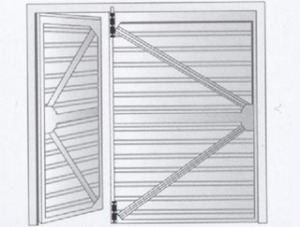 Side Hinged Garage Door Diagram