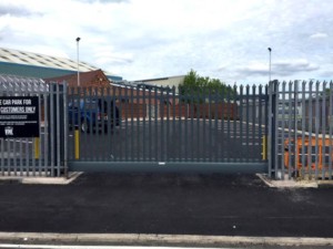 electrical cantilevered gate