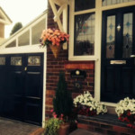 bespoke glazed side hinged matching front door