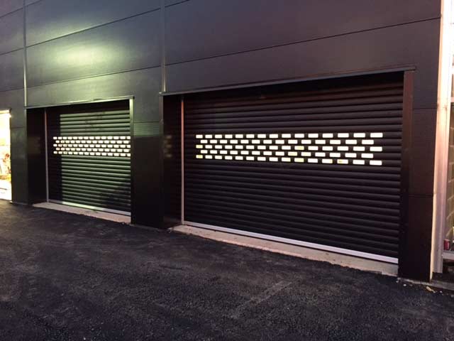 glazed insulated industrial roller shutters