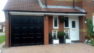 Black Garador Georgian Style Garage Door