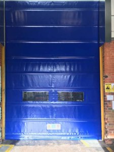 industrial fast fold doors exterior shot