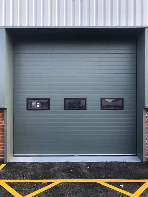 high-lift industrial insulated sectional door rollershutter Exterior