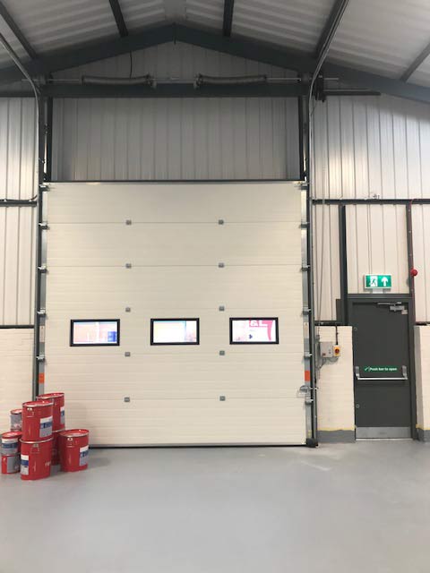 high-lift industrial insulated sectional door rollershutter Interior