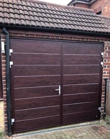 Ryterna Insulated Side Hinged Doors In Rosewood Finish