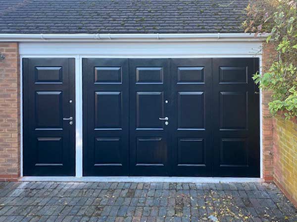 Side Hinged Garage Doors Installation, Residential Bifold Garage Doors Uk