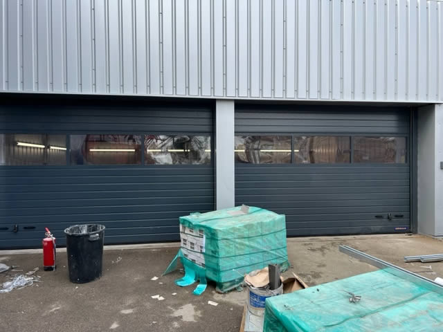 New Double Hormann SPU F42 Sectional Doors Installation Hyundai Romford