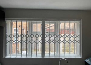 X Lattice gate internal door and window security grills
